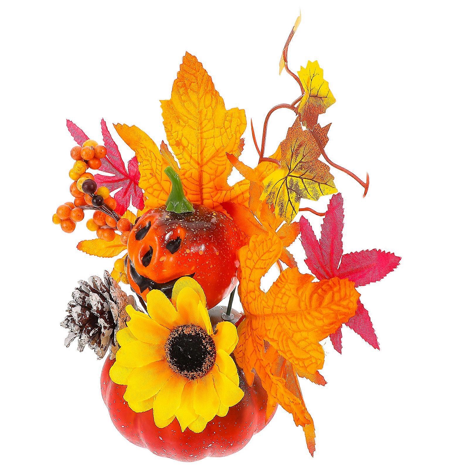Artificial Large Pumpkin for Fall Harvest Decoration 3Pcs