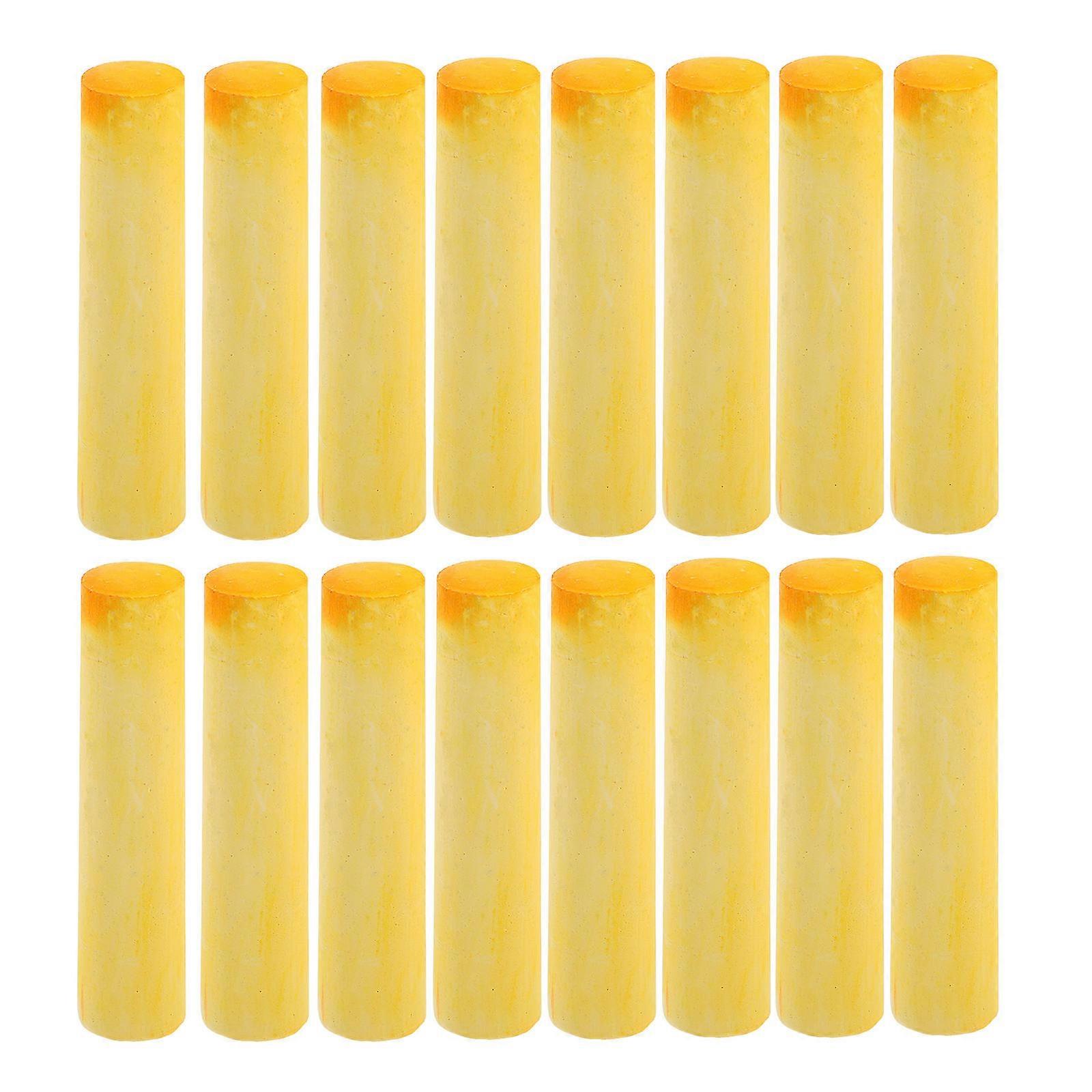 40Pcs Jumbo Sidewalk Chalk Ideal For Drawing Writing And Erasable Outdoor Activities Suitable For Teachers And Children Yellow