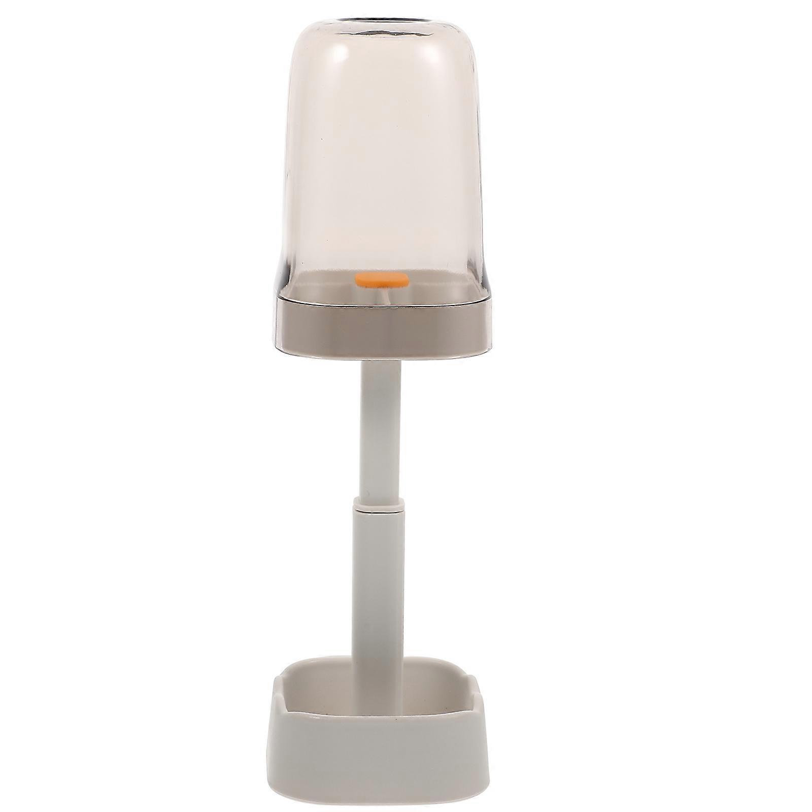 Portable Toothbrush Holder Designed For Household Daily Use With Compact Size In 9.82X3.14X3.14in Sleek Grey Color 5Pcs