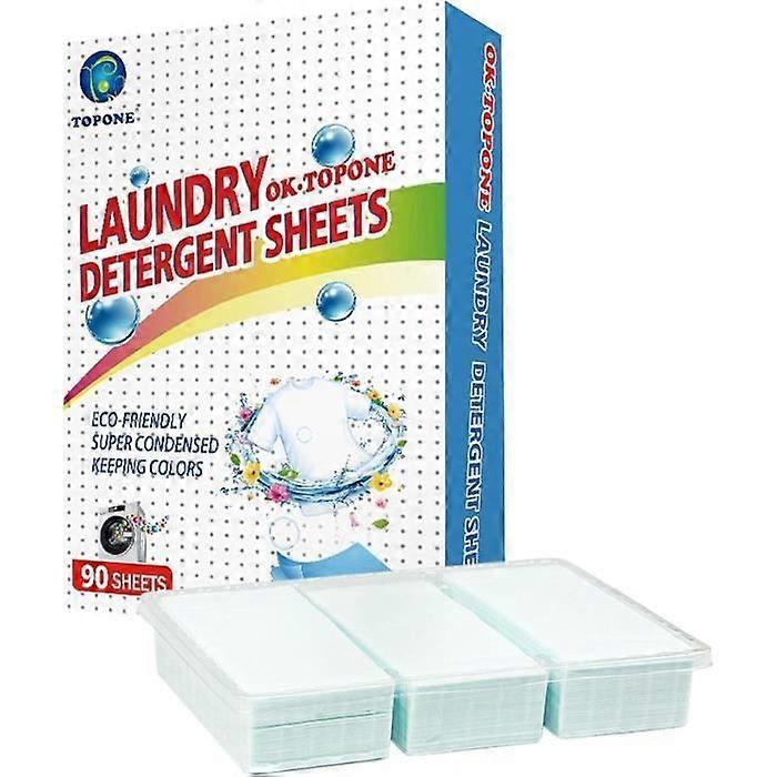 bluesa Laundry Detergent Sheets, 90 Laundry Tablet Sheets, Eco-Friendly Nano-Concentrated Detergent, Detergent Strips167