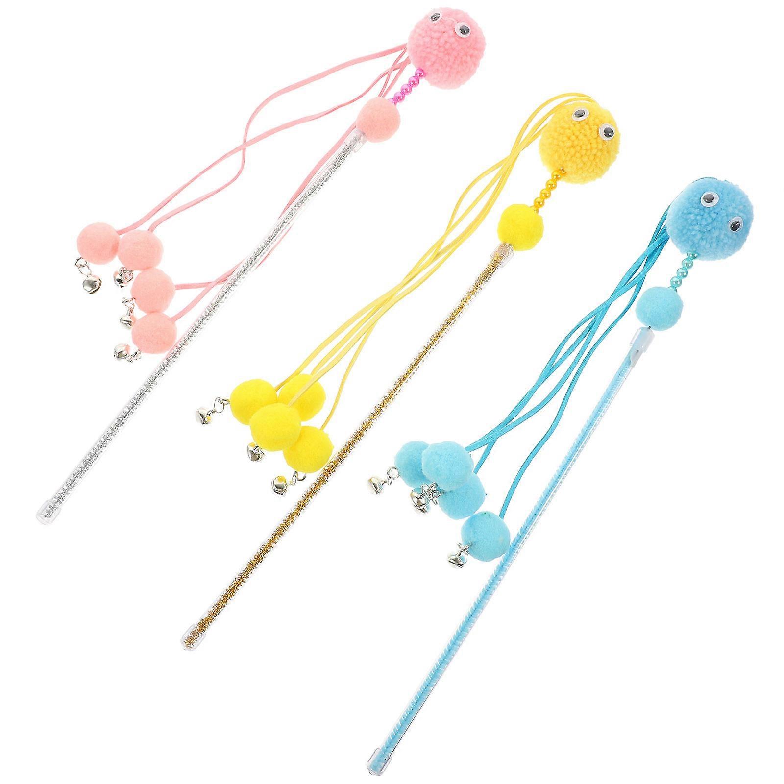 Interactive Cat Toy 9Pcs Cat Teasing Wand for Indoor Play