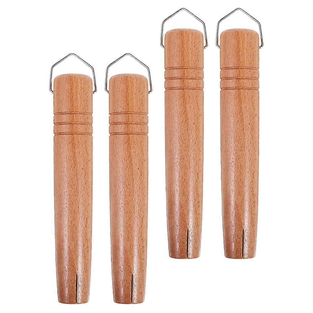 Milk Pan Handle Wooden Replacement for Kitchen Pan 8Pcs Set