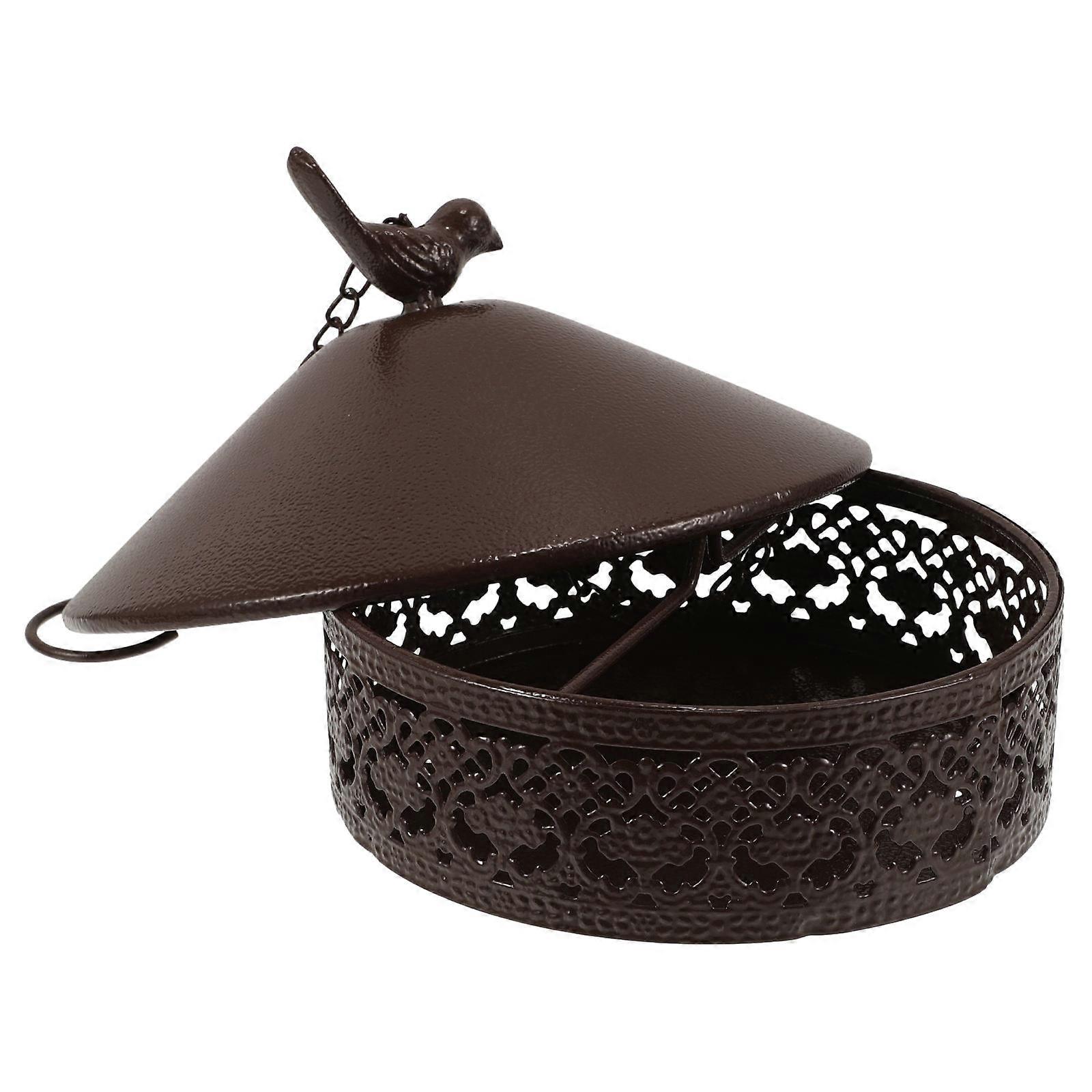 Portable Coil Holder Iron Burner For Outdoor Use Stylish and Practical Coffee Color 43.00X20.00X20.00CM 1Pack