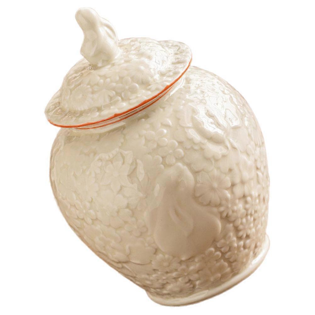 3Pcs Ceramic Tea Storage Jars for Storage Use with Airtight Canisters