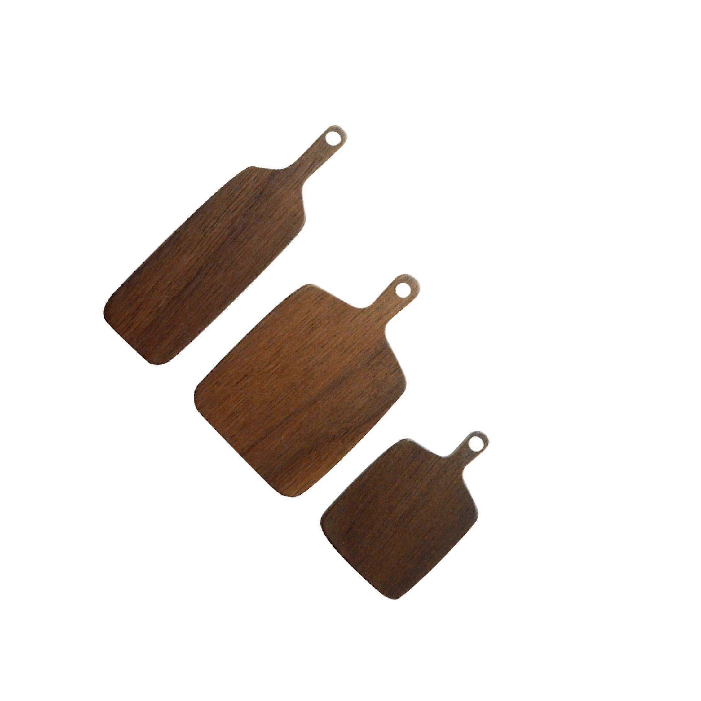 1:6 1:12 Doll House Cheese Serving Board with Handle Models Set Light Brown