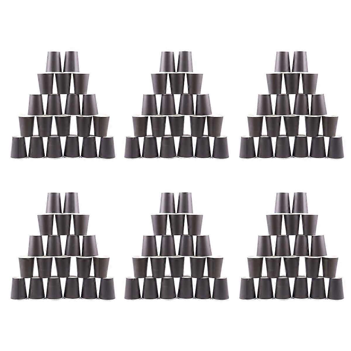 20x Paper Cups Solid Colours Birthday Catering black