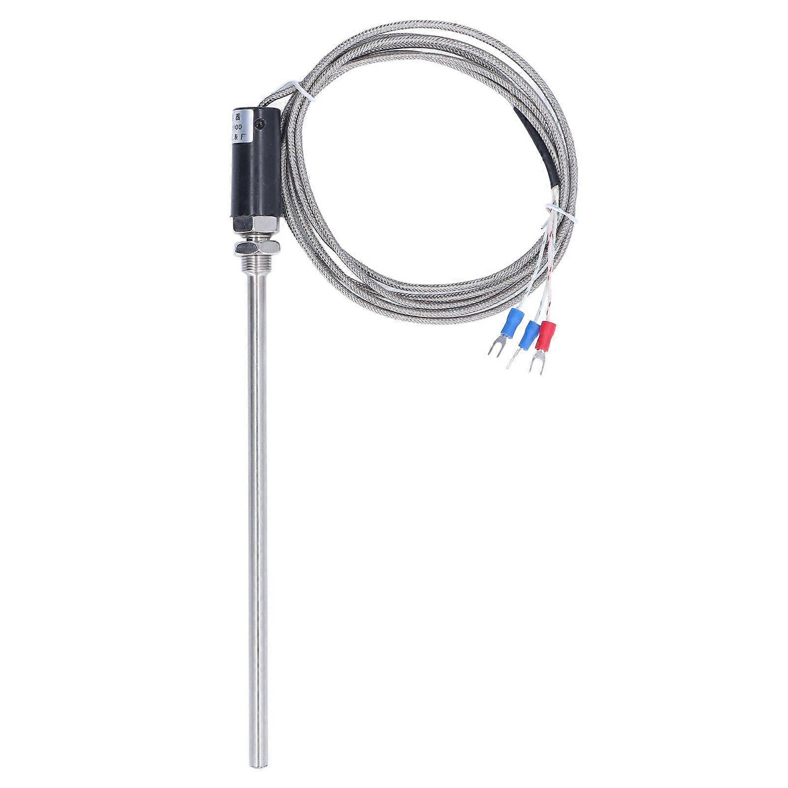 PT100 Thermocouple Probe Temperature Sensor Shielded Wire Transducer 200450 WZPT10
