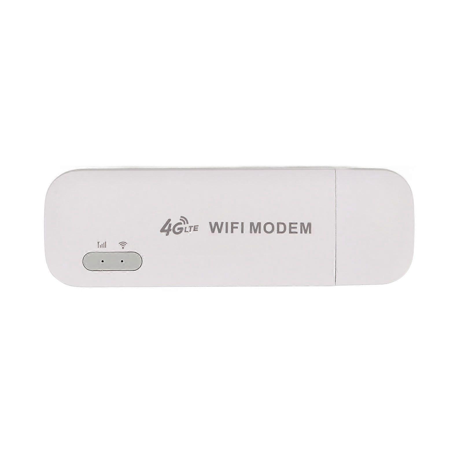 4G USB Portable Wifi Support 10 Devices Plug and Play Multiple Protection USB Mobile Wifi for Mobile Phone Laptop White