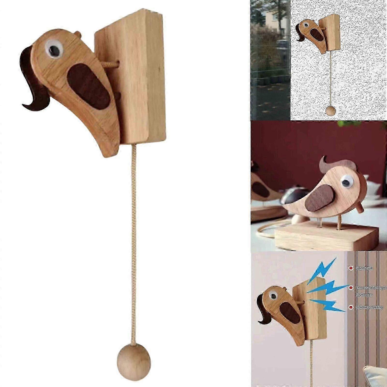 Aldaba estilo pájaro carpintero para puertas de madera
