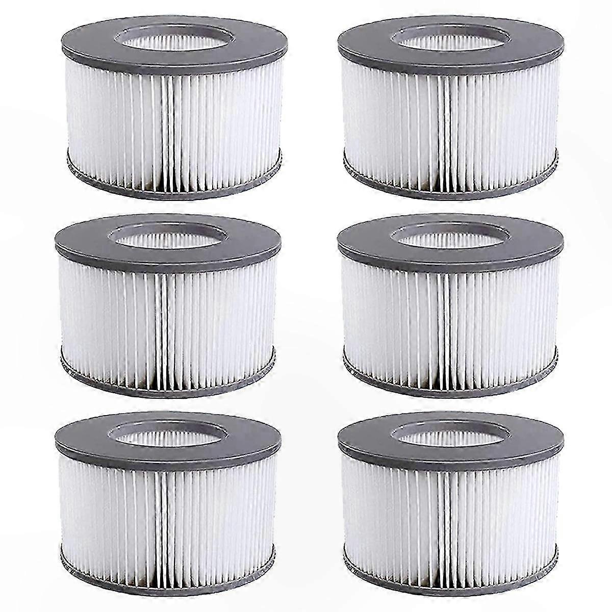 6-Pack Replacement Filter Cartridges for 2020+ Inflatable Pool Models with MSpa Compatibility
