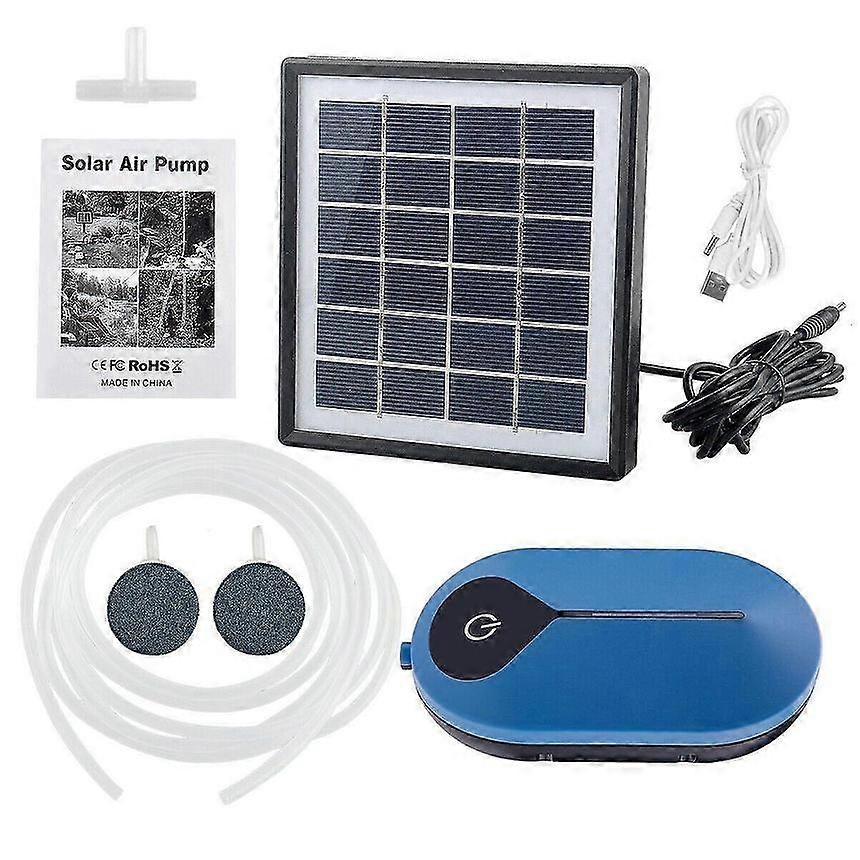Solar Powered Pond Air Stone Oxygenator 12W 20L