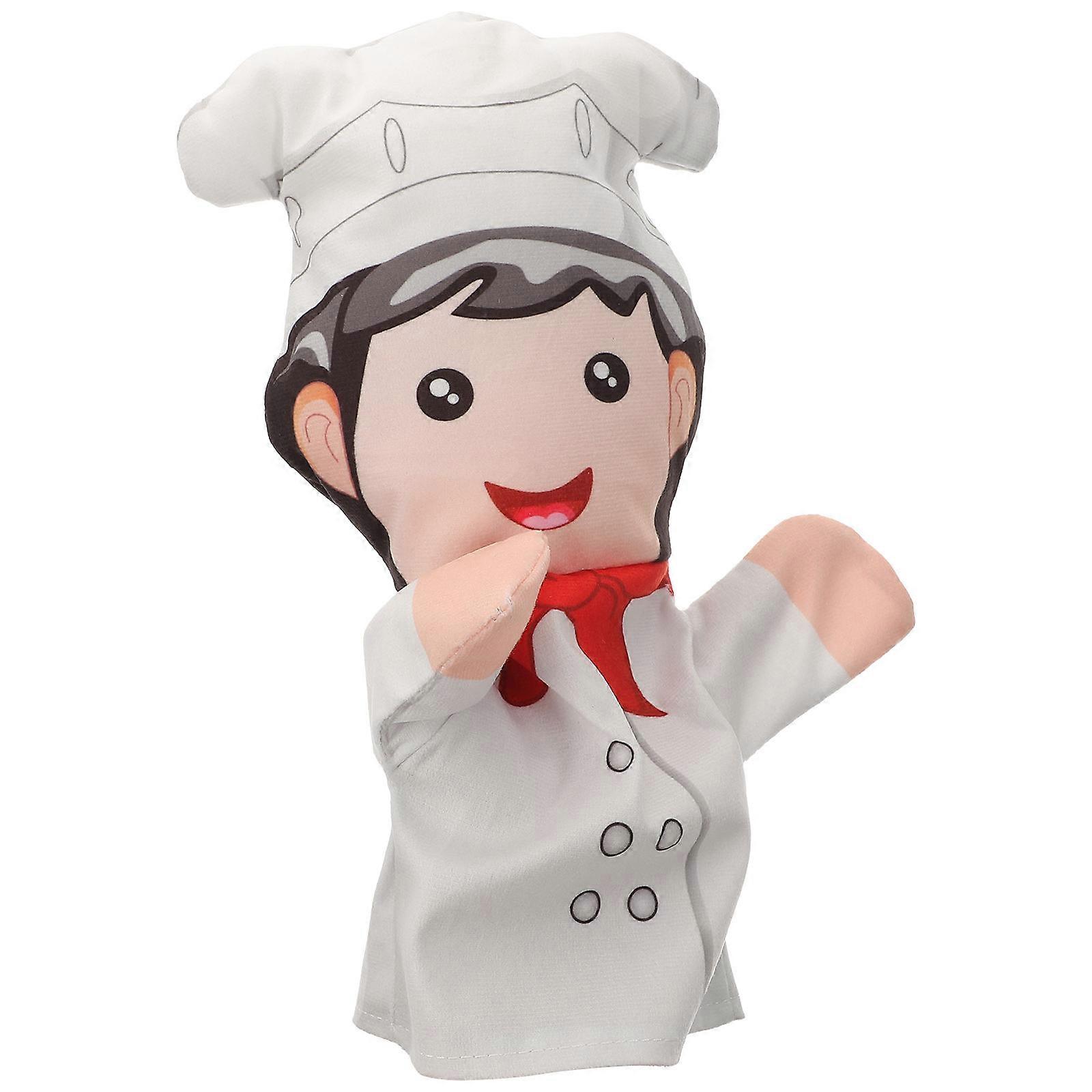 Chef Hand Puppet Toy for Kids Playing with Storytelling Function