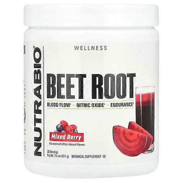 NutraBio, Beet Root, Mixed Berry, 7.4 oz (211 g)