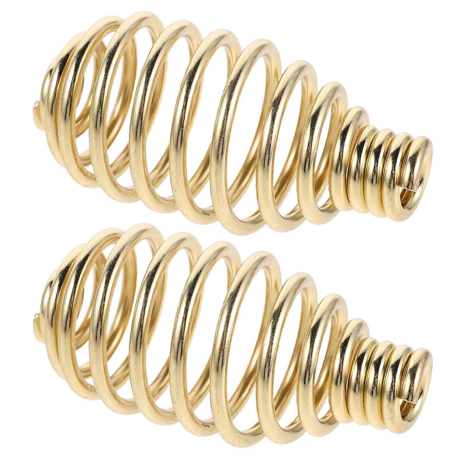 Spring Stove Handle for Fireplace Door Use 2Pcs Metal Handles