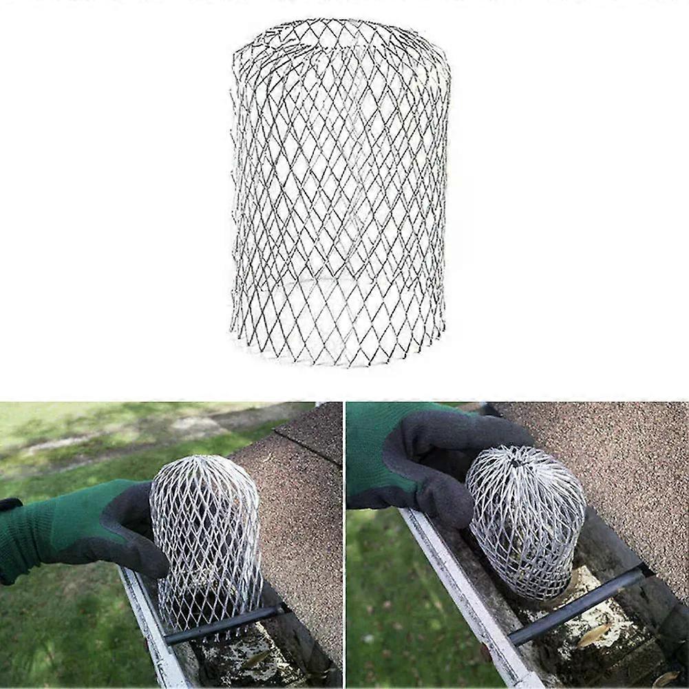 1 Piece Pipe Strainer Mesh Cover Anti-leaf Strainer Gutter For Leaf Debris Mud Collector Drain Pipe Cover Downspout Protection