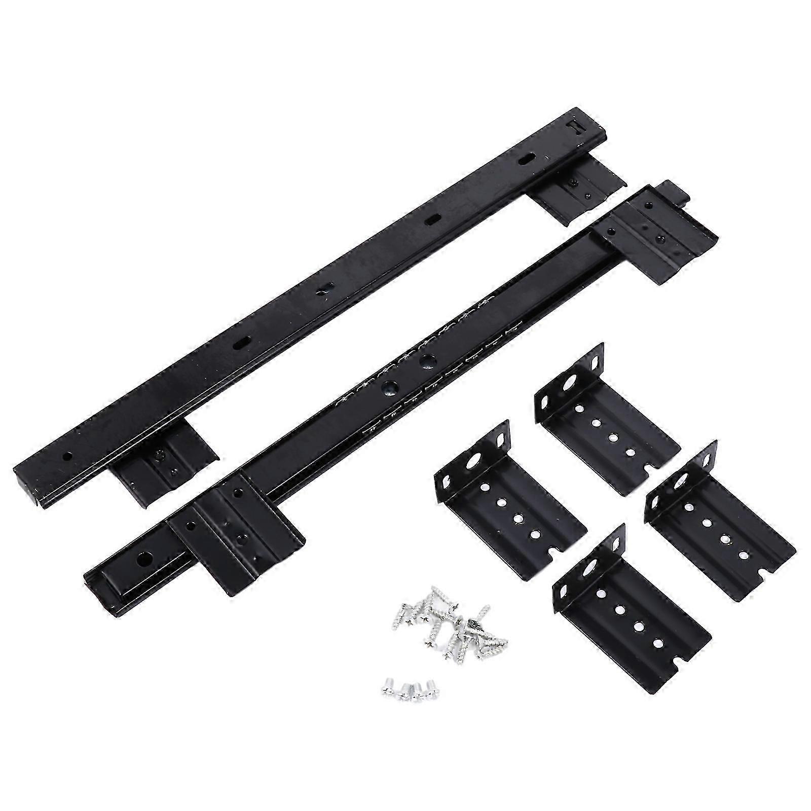 2025 1 Pair Bearing Desk Keyboard Drawer Tray Slide Rail Track Side Mount Track