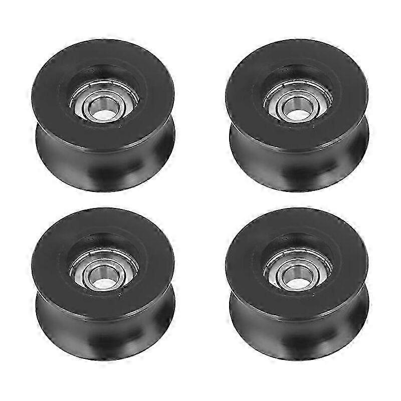 Poulie, 4pcs 0840UU Type U Rouleau Guide Poulie, Type U, 8x40x20.7mm Groove