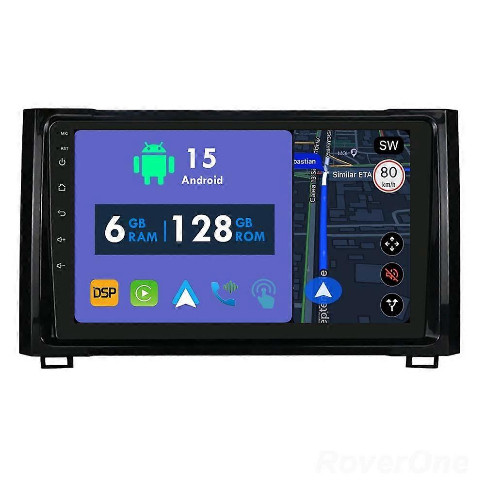 Car Radio 6G+128G CarPlay GPS Navigation Head Unit for Toyota Tundra XK50 2013 - 2020 Android Auto Bluetooth Stereo Touch Screen