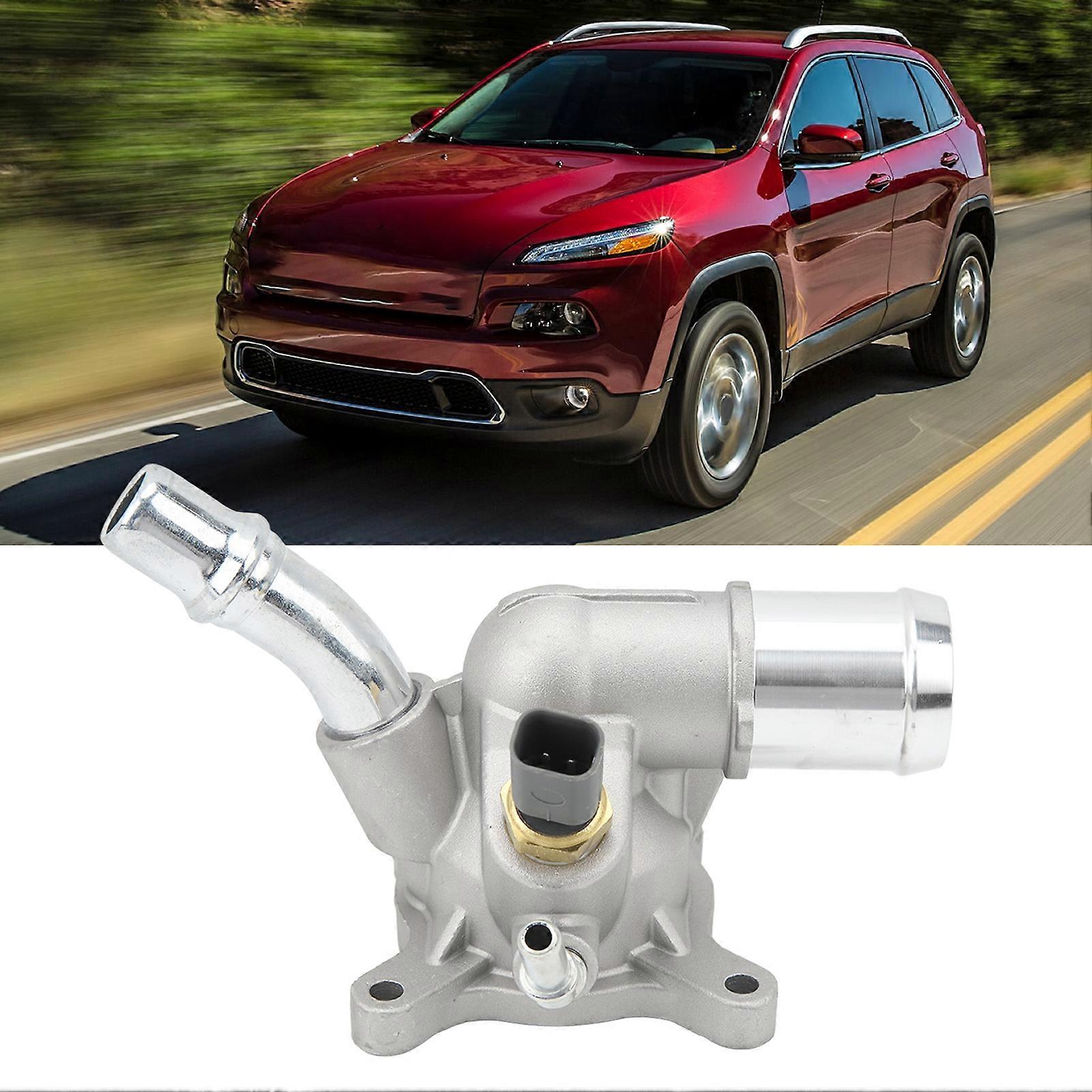 Thermostat Housing Engine Coolant Thermostat 5047861AC Replacement for Jeep Cherokee Renegade 2.4L 