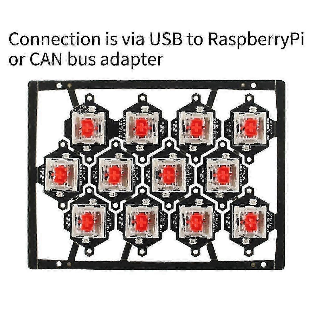 HotKey Board for Voron Skirt Klipper Pre-Installed Pcb Board with LED for Voron V2.4/Trident/Switch