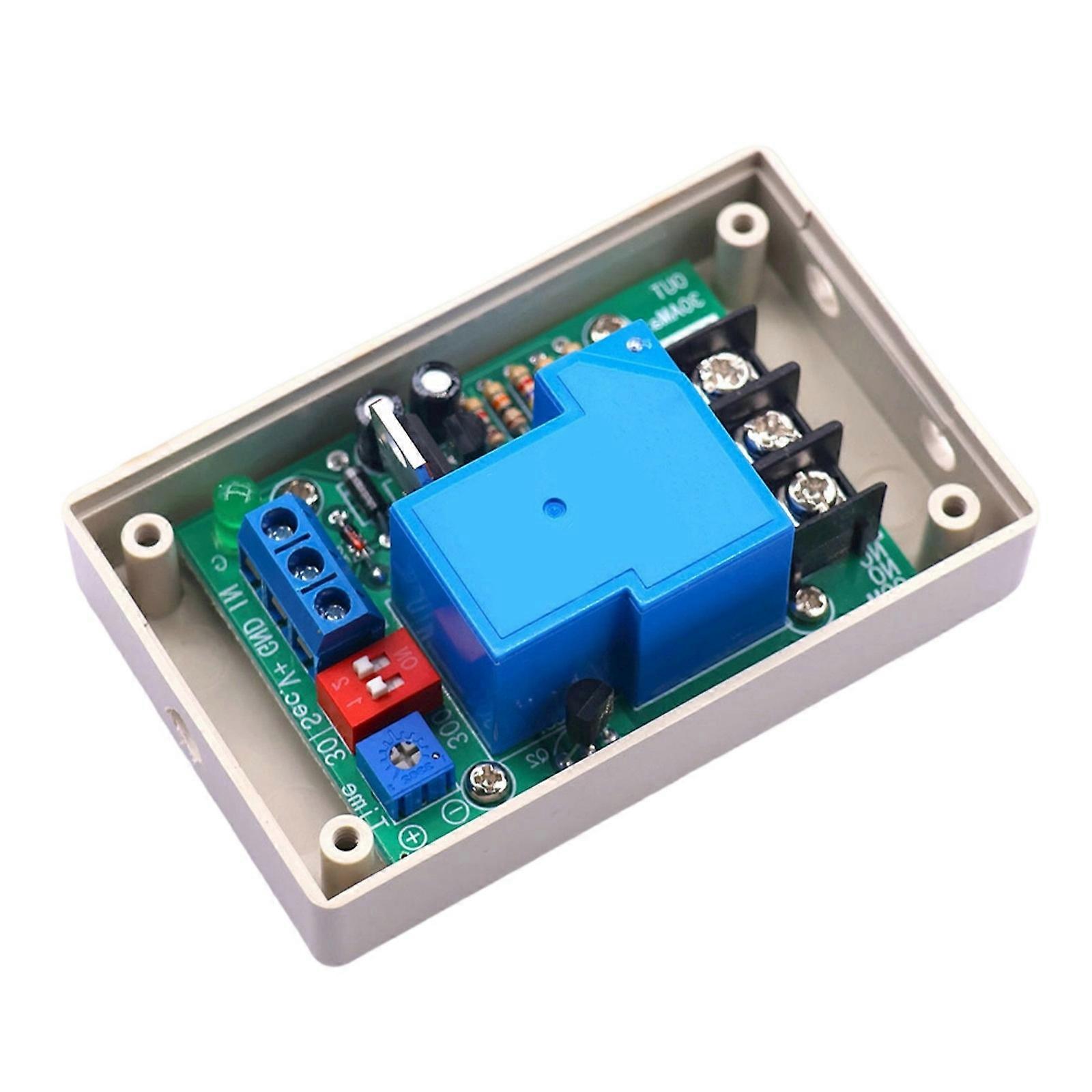 12V/24V 30A Programmable Delay Timer Module Housing Low Resistance Isolation Development Board for Home Automation Multicolor