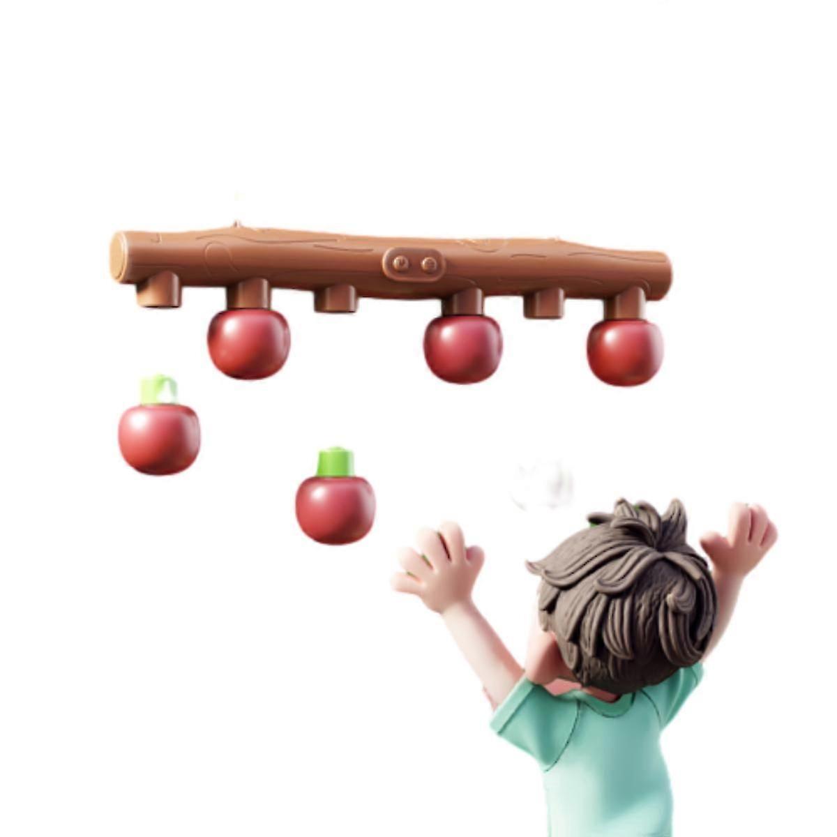 2025 Christmas Falling Sticks Game, Falling Apples Catching Game Toy, Reflex Challenge Game for Kids Adults, Xmas Gift