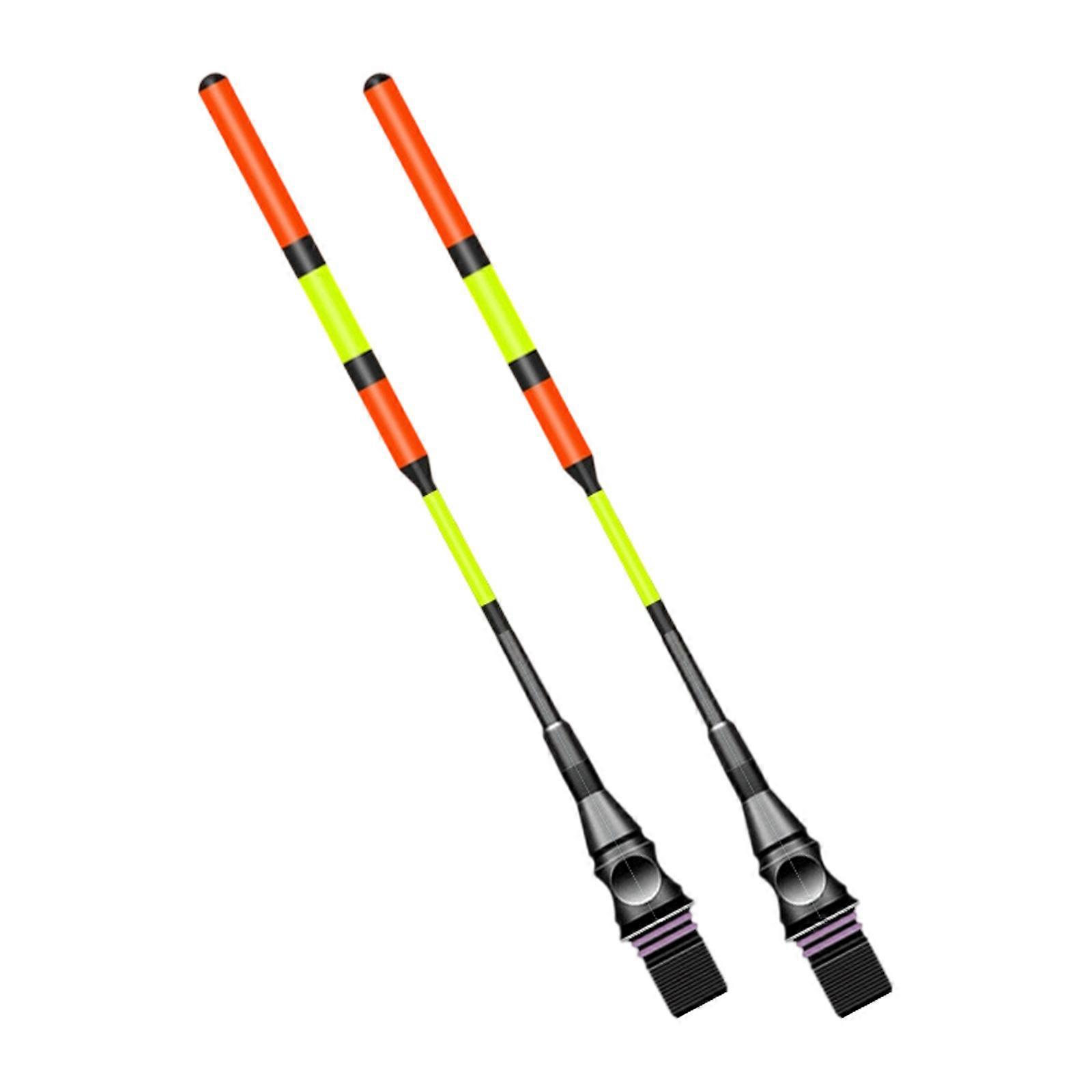 2Pcs Luminously LED Float Replacement Sensitive Bright Luminously Float Top Mount Fishing Buoys Night Fishing Tool  The tail does not ch