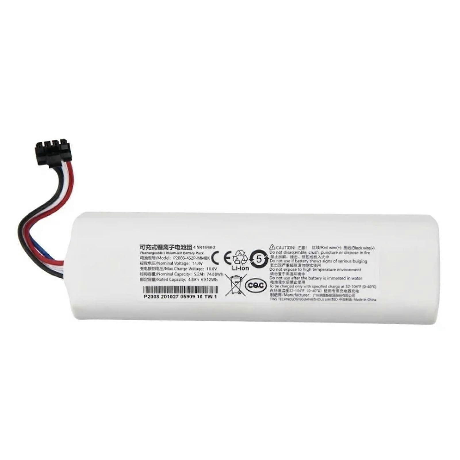 14.4V Liion Battery 12800mAh 4S2P MMBK P2008 Compatible With Vacuum Models
