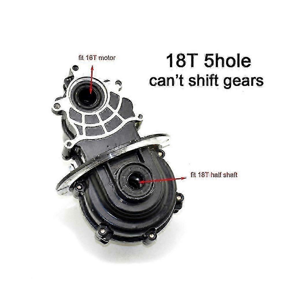 Otwoo 16t و 18t 5 ثقوب مفتوحة والعتاد الكهربائية دراجة ثلاثية العجلات التفاضلية / الطفل أربع عجلات مركبة Utv والعتاد Inte