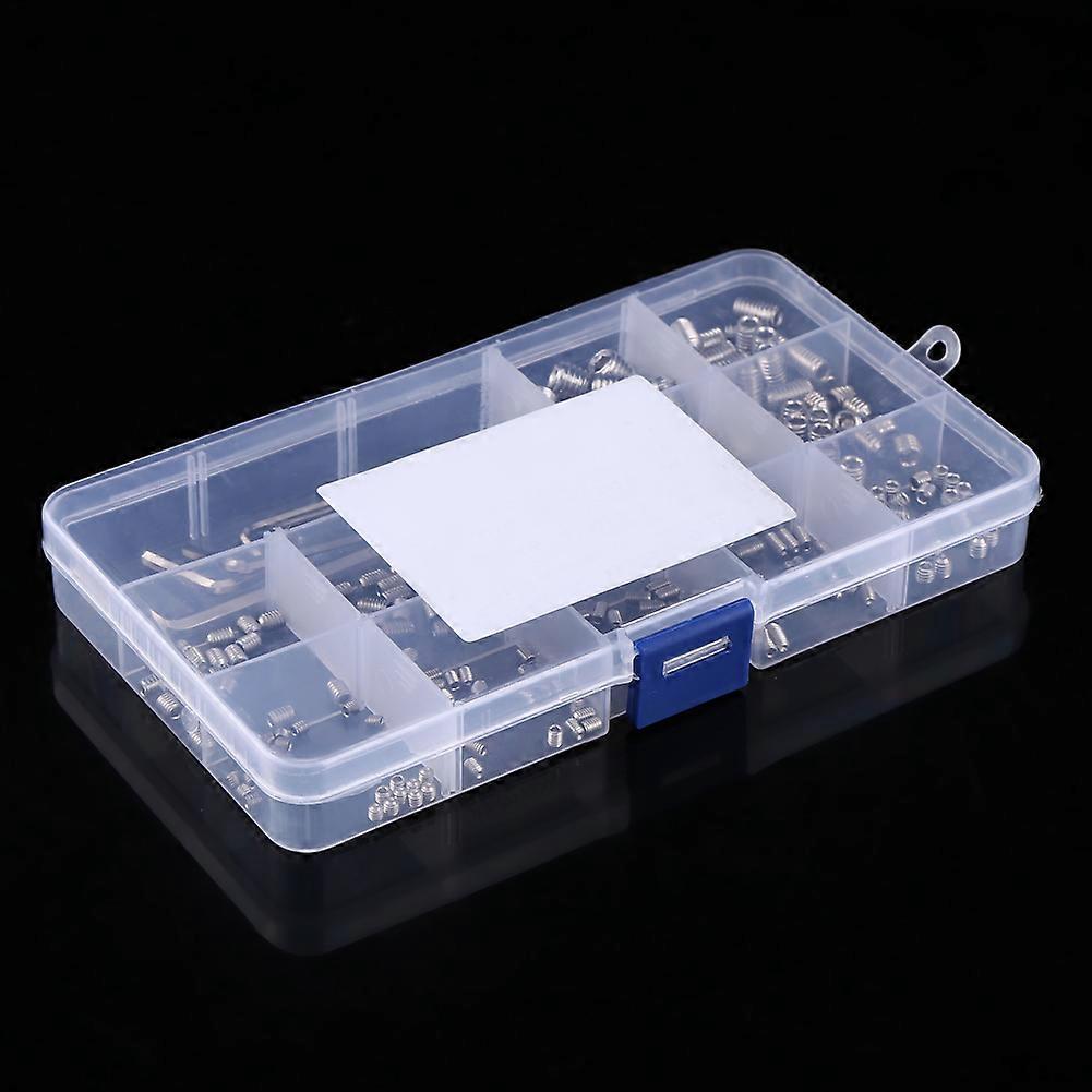 240pcs M3/M4/M5/M6/M8 Hex Socket Set Screws Assortment Kit with Hex Keys