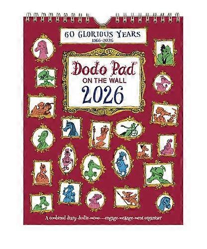 The Dodo Pad On The Wall 2026  Calendar Year Wall Hanging Week To View Calendar by Lord Dodo Calendar Book