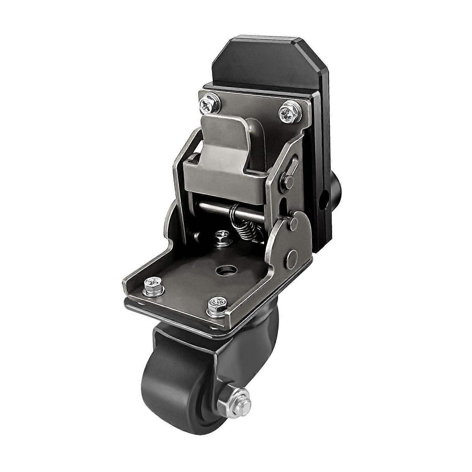 Reinforced Stainless Steel Caster Set For Rolling Toolbox Upgrades Collapsible Mounting High Weight Capacity 200lbs Multicolor