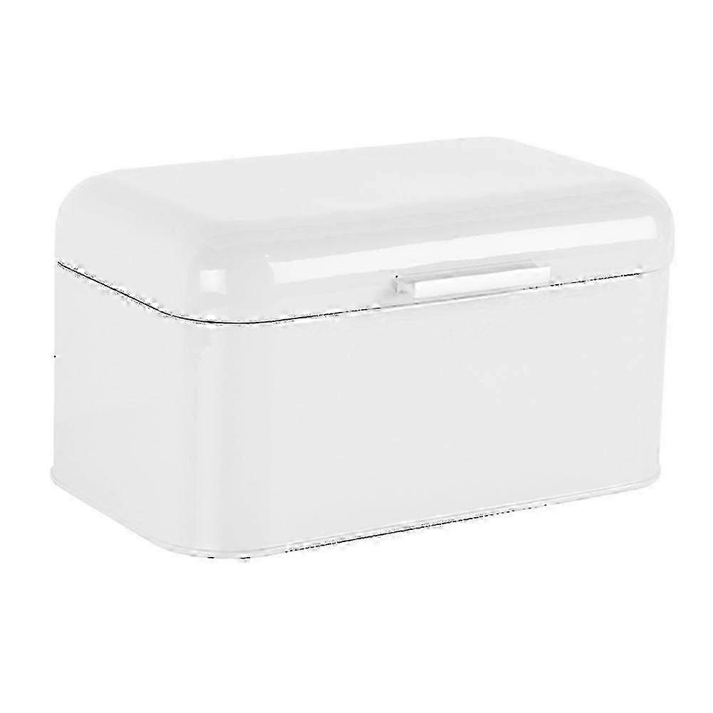 Metal Bread Box Storage Case European Style Retro Kitchen Container Solid Color