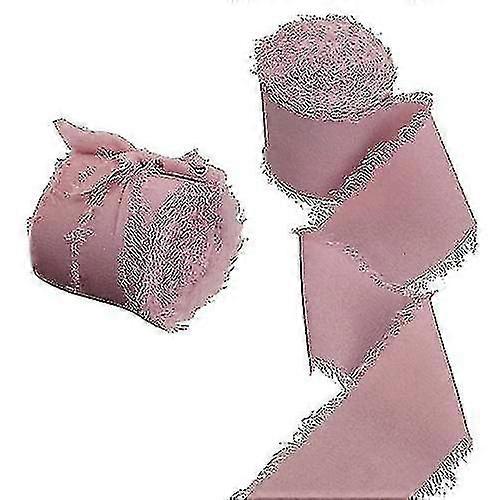 Frayed Edged Wrinkle Chiffon Silk Ribbon