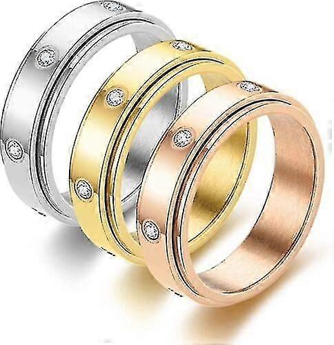 Hot Pure White Calcite Swivel Ring, Turnable Ring