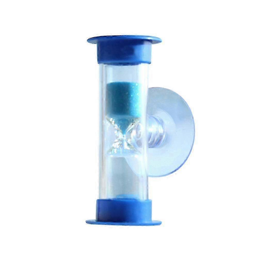 3Min Mini Hourglass for Shower Timer/Teeth Brushing Timer with Suction Cup-Blue