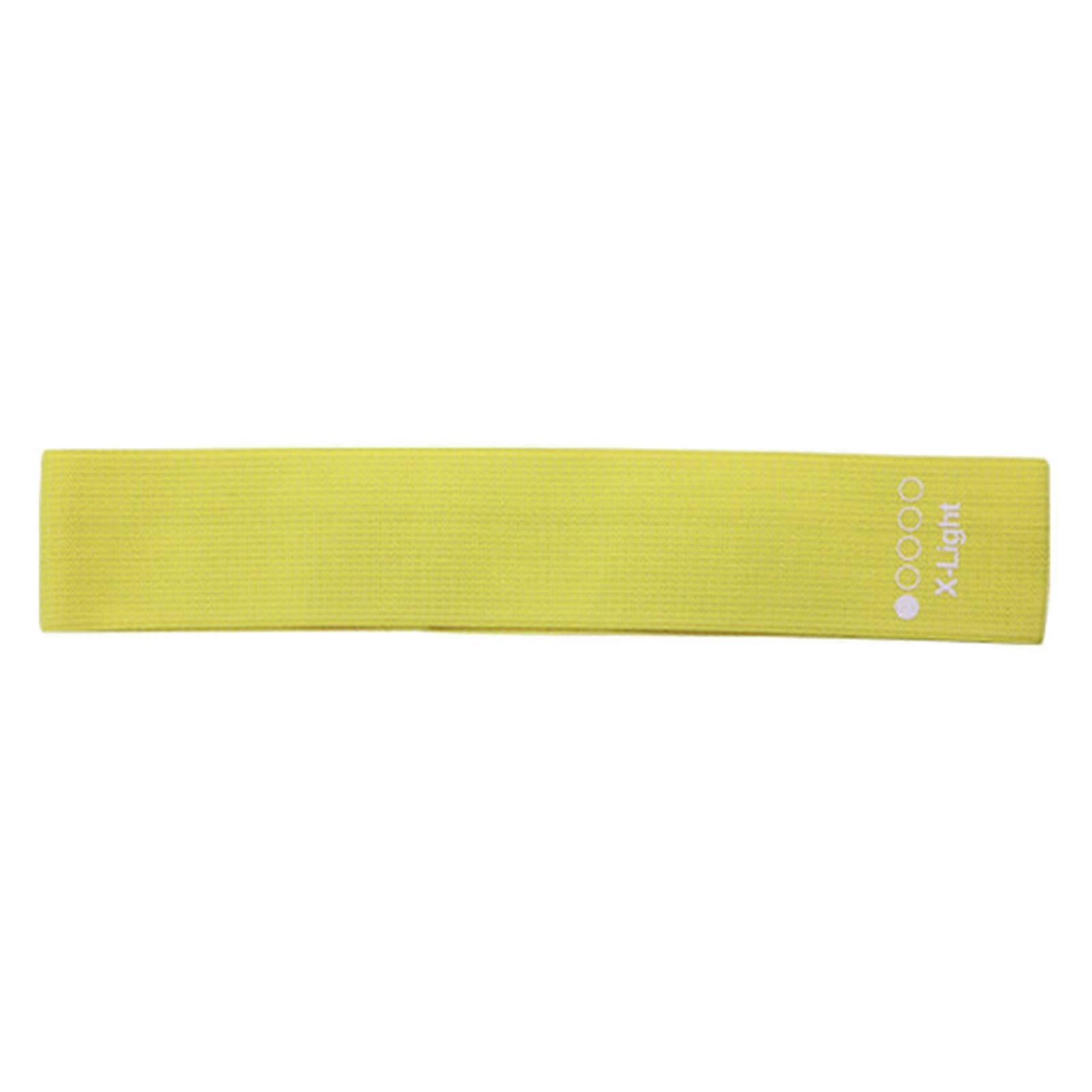 Glute Resistance Loop Elastic Band Tear Resistant Elastic Workout Band For Hip Shaping With Reinforced Construction  Yellow 20lbs