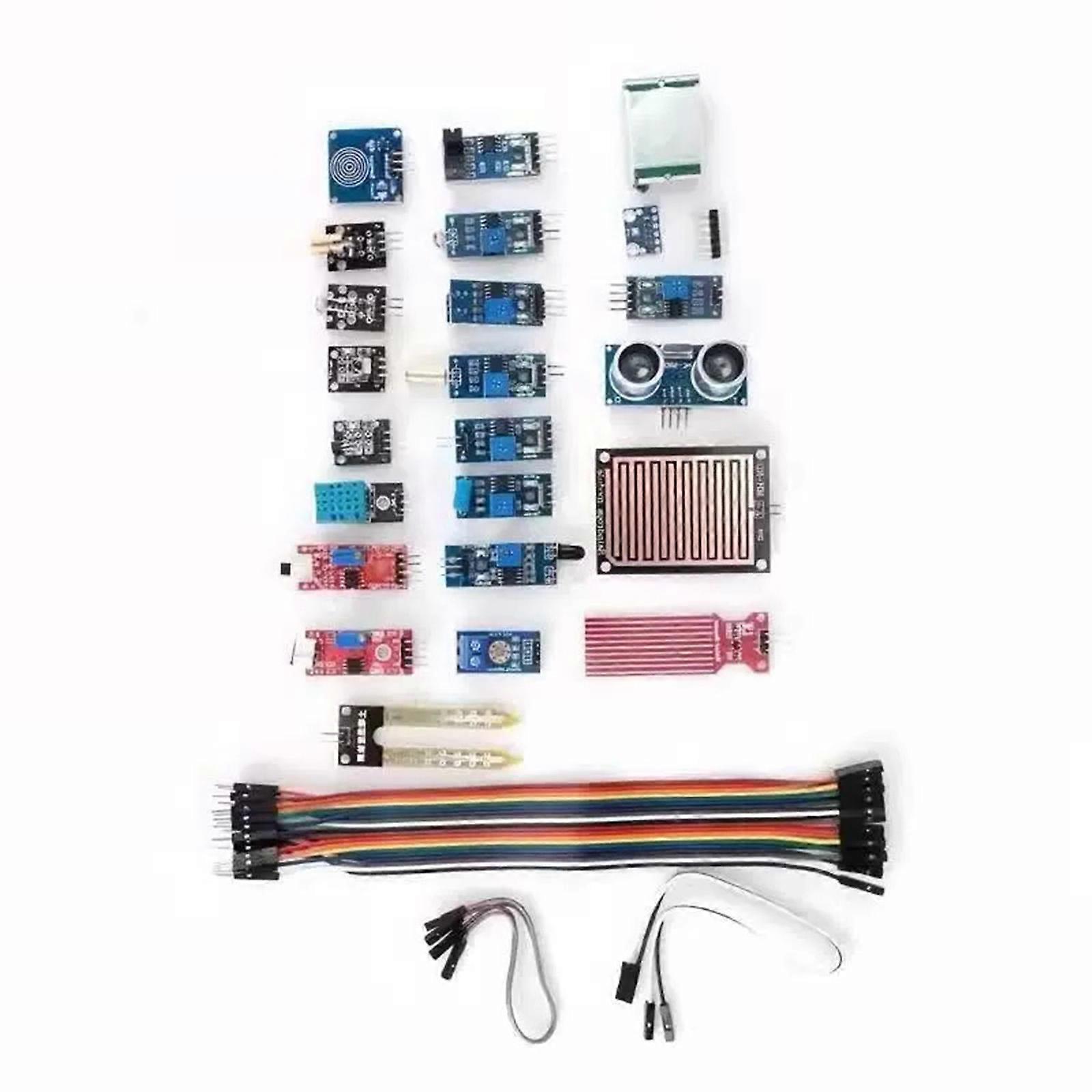 Comprehensive Device Starter Pack with 22 Stylish Pcb- Modules for Microcontroller Programming and Automation controlling systems Multicolor