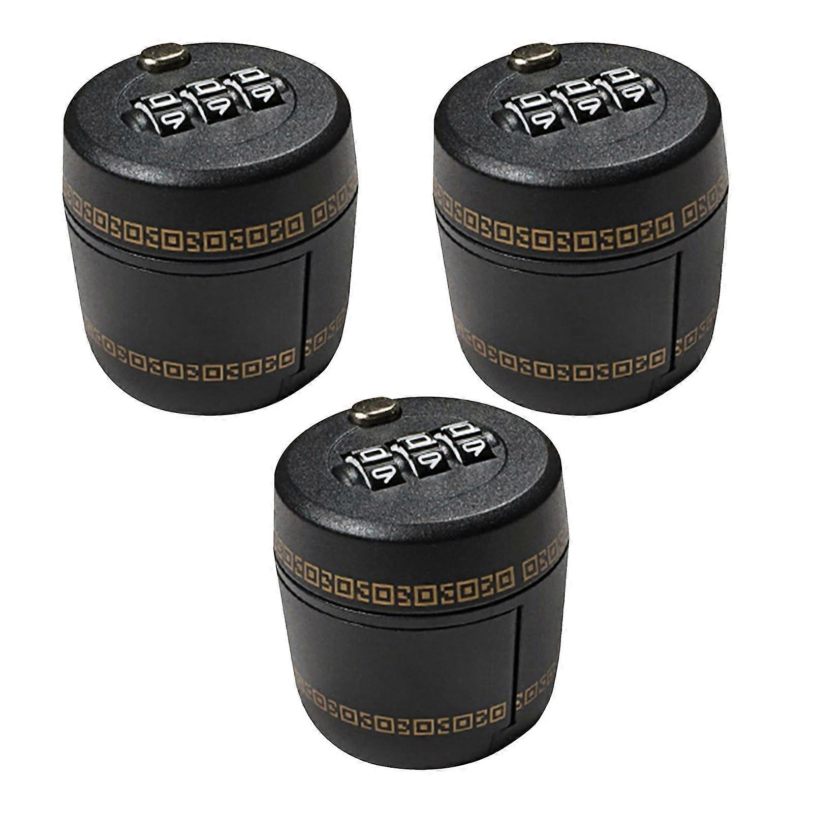 Wine Bottle Combination Lock Caps 3 Pack, 3Digit Password Stopper for Bar, Restaurant, Home Use