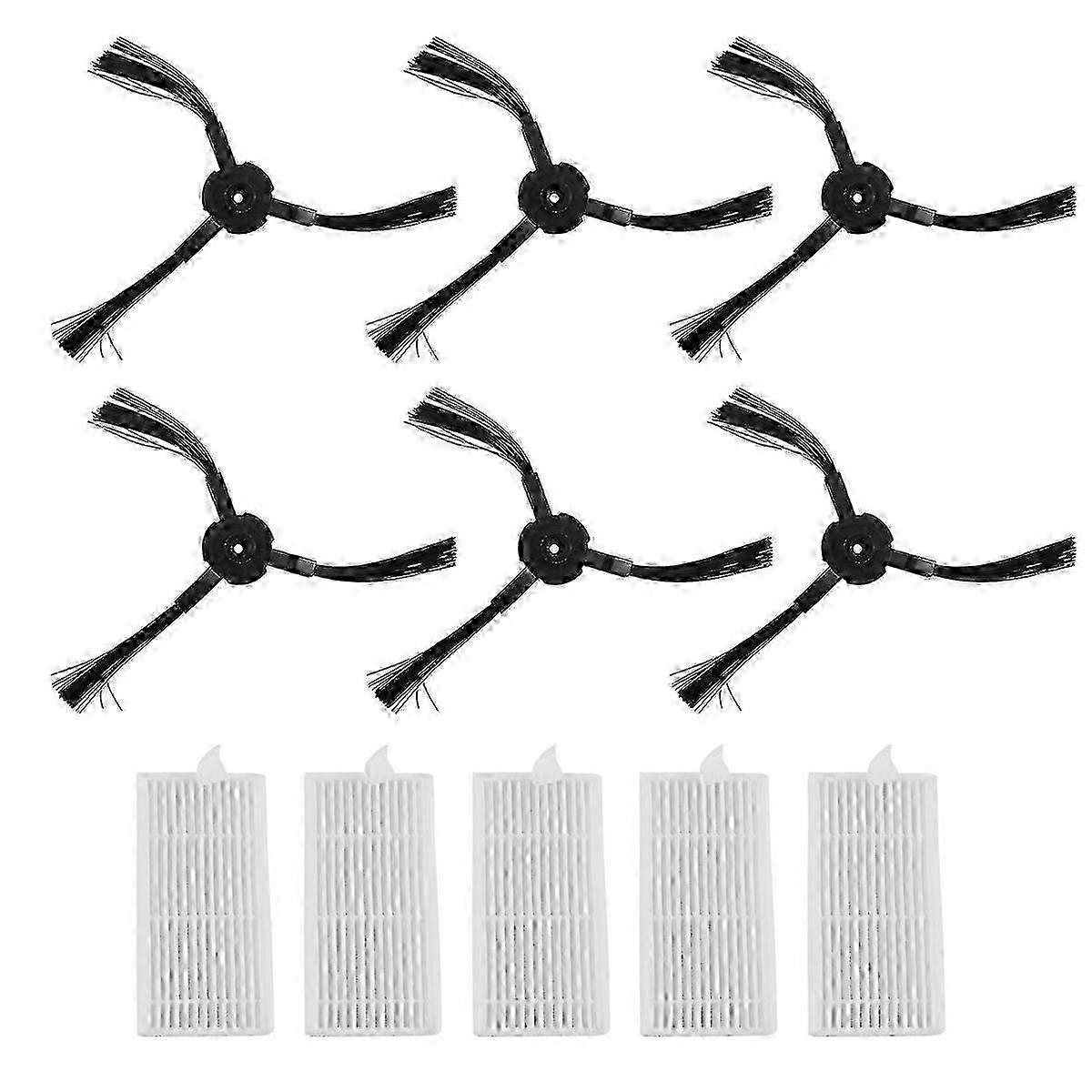 Accessories for Lidl SilverCrest SSR 3000 A1 Robotic Vacuum: 6X Side Brush and 5X Filters p
