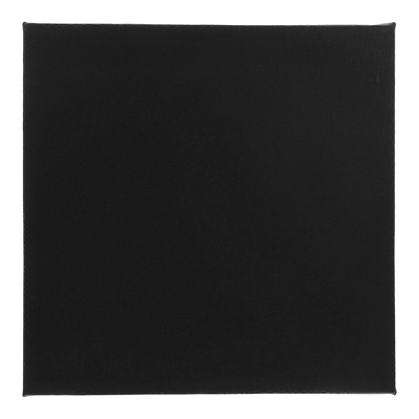 Blank Canvas Black Cotton Panels with Wood Frame for School Home Projects 1Pack