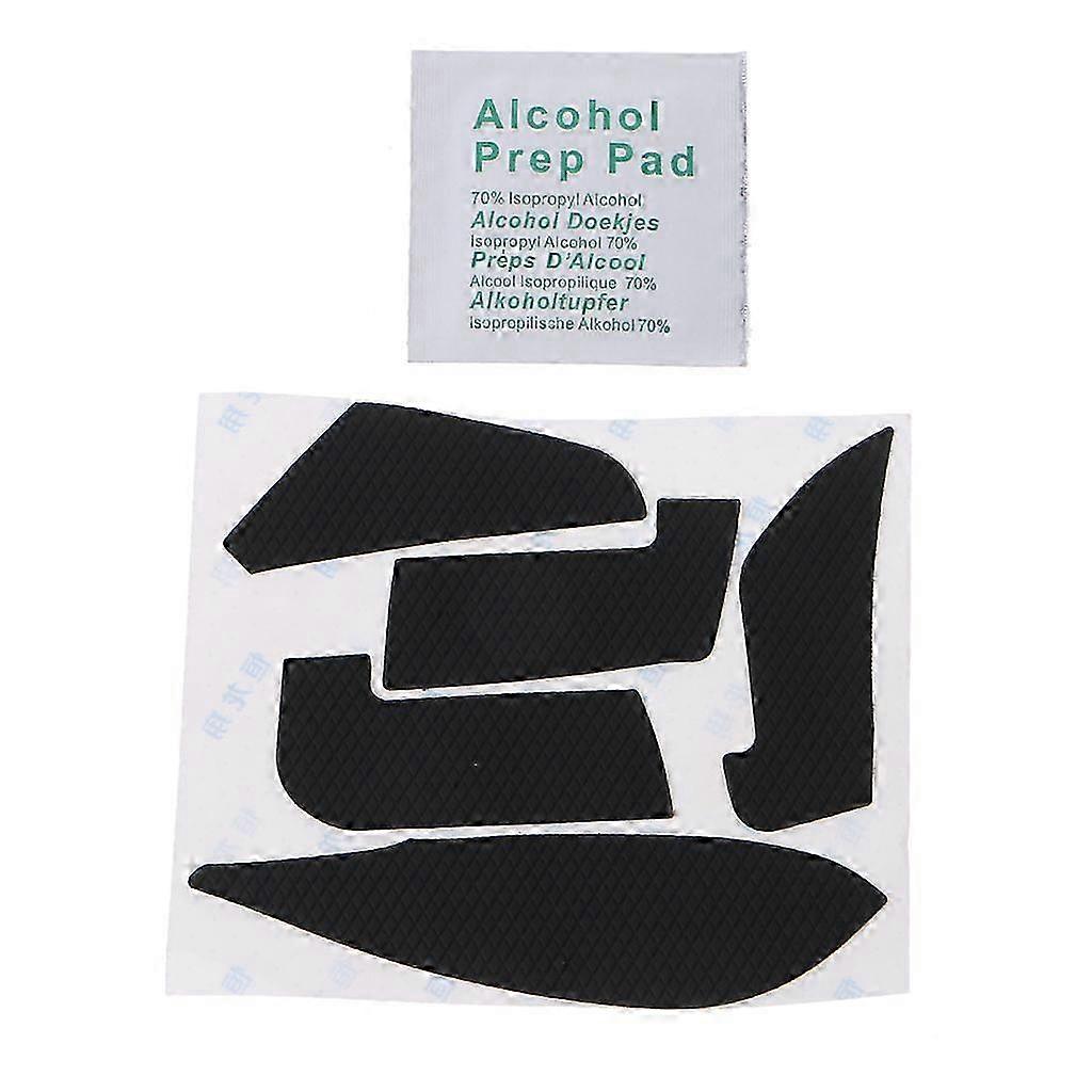 Handmade Non Slip Suck Sweat Mouse Skin Grips Skates for MX Master 3 Mouse Set (Without Mouse) Black