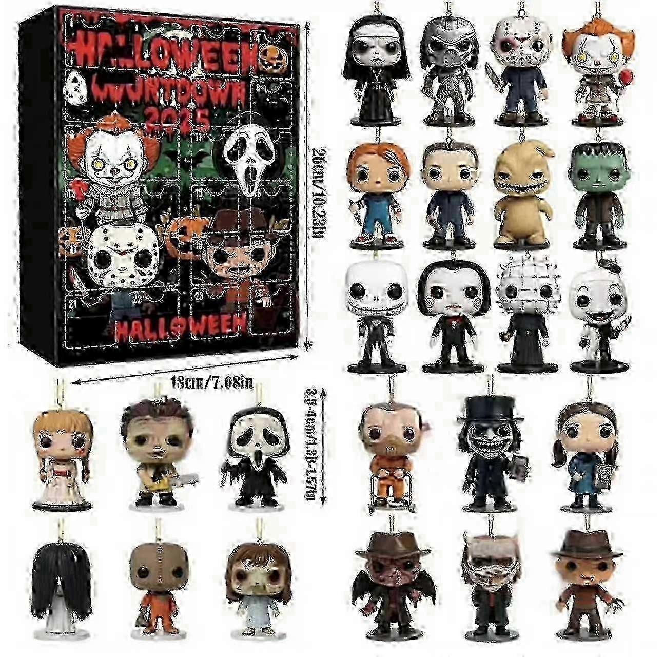 2025 Limited Edition! 24-Day Horror Movie Figure Advent Cale