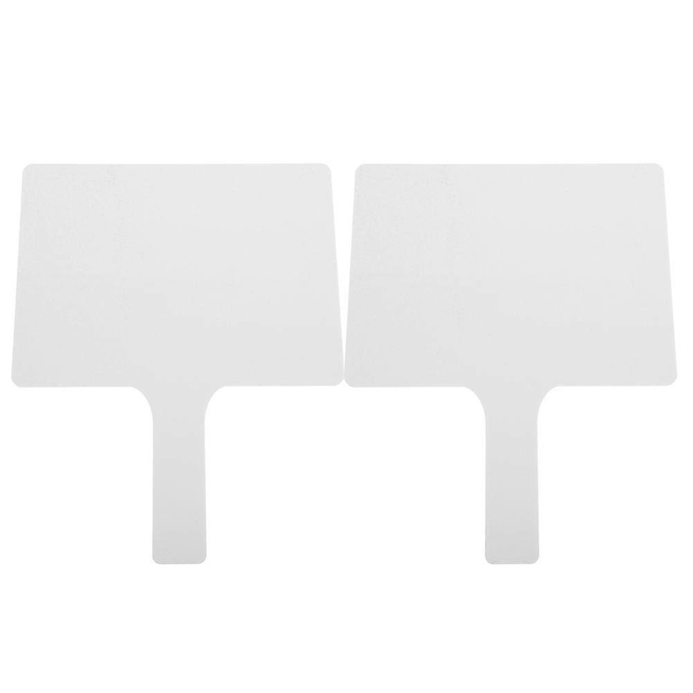 Handheld Acrylic Whiteboard Answer Paddle for Classroom 2Pcs Double-Sided