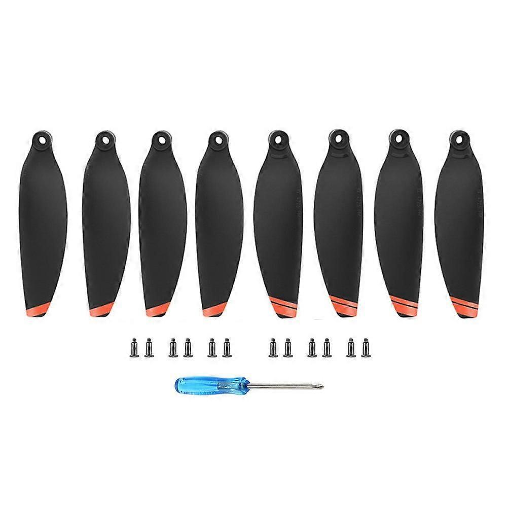 For DJI Mini 2 / Mini 2 SE Propellers, 2 pairs Orange Edge