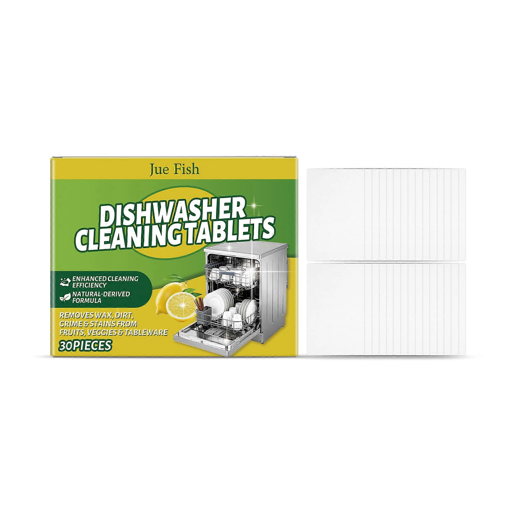 Dishwasher Cleaner Tablets 30 Counts Powerful Degreasing Removes Limescale And Odor Prevents Build Up For All Machines