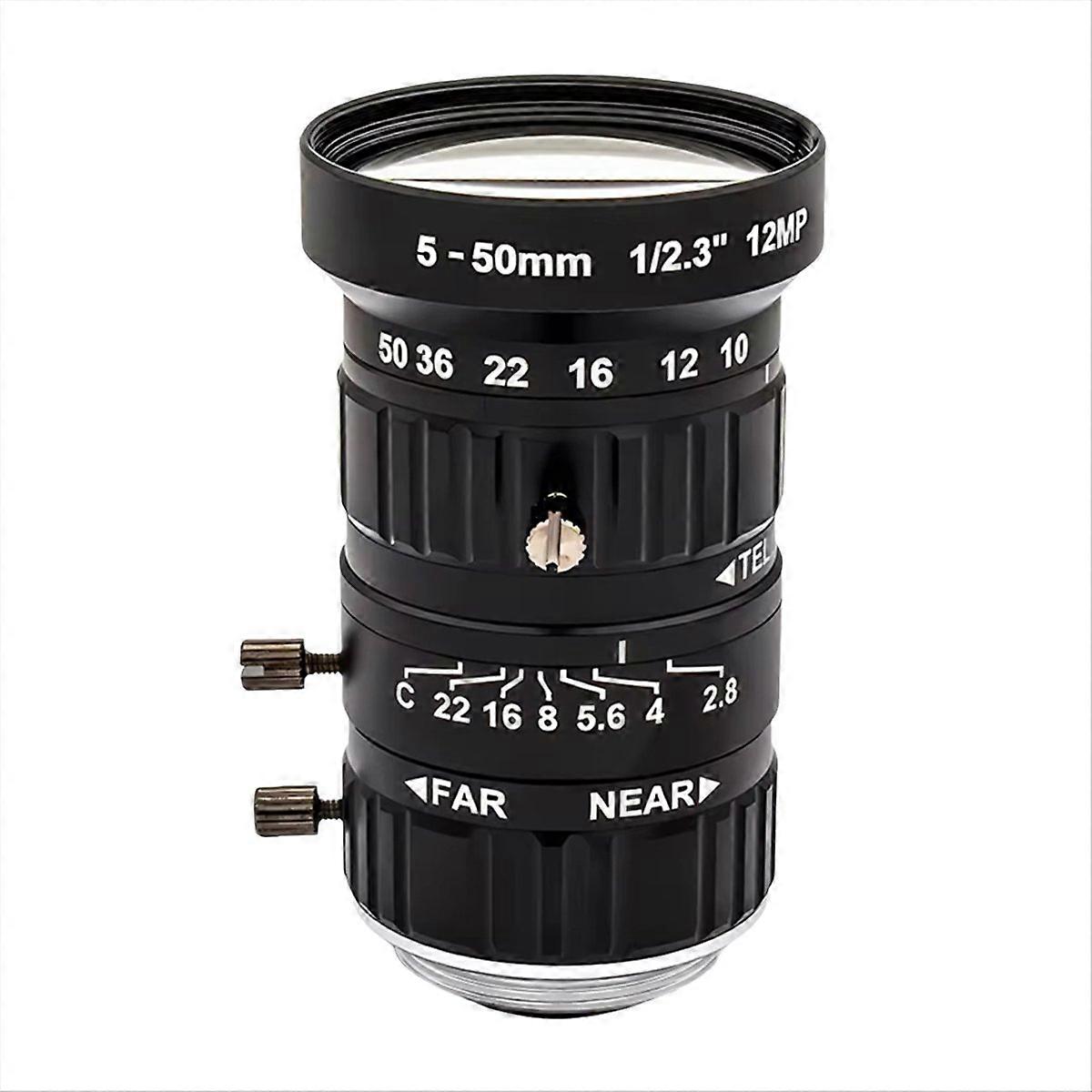 Objectif de caméra 5-50mm Télescope Zoom Objectif de caméra industrielle professionnelle