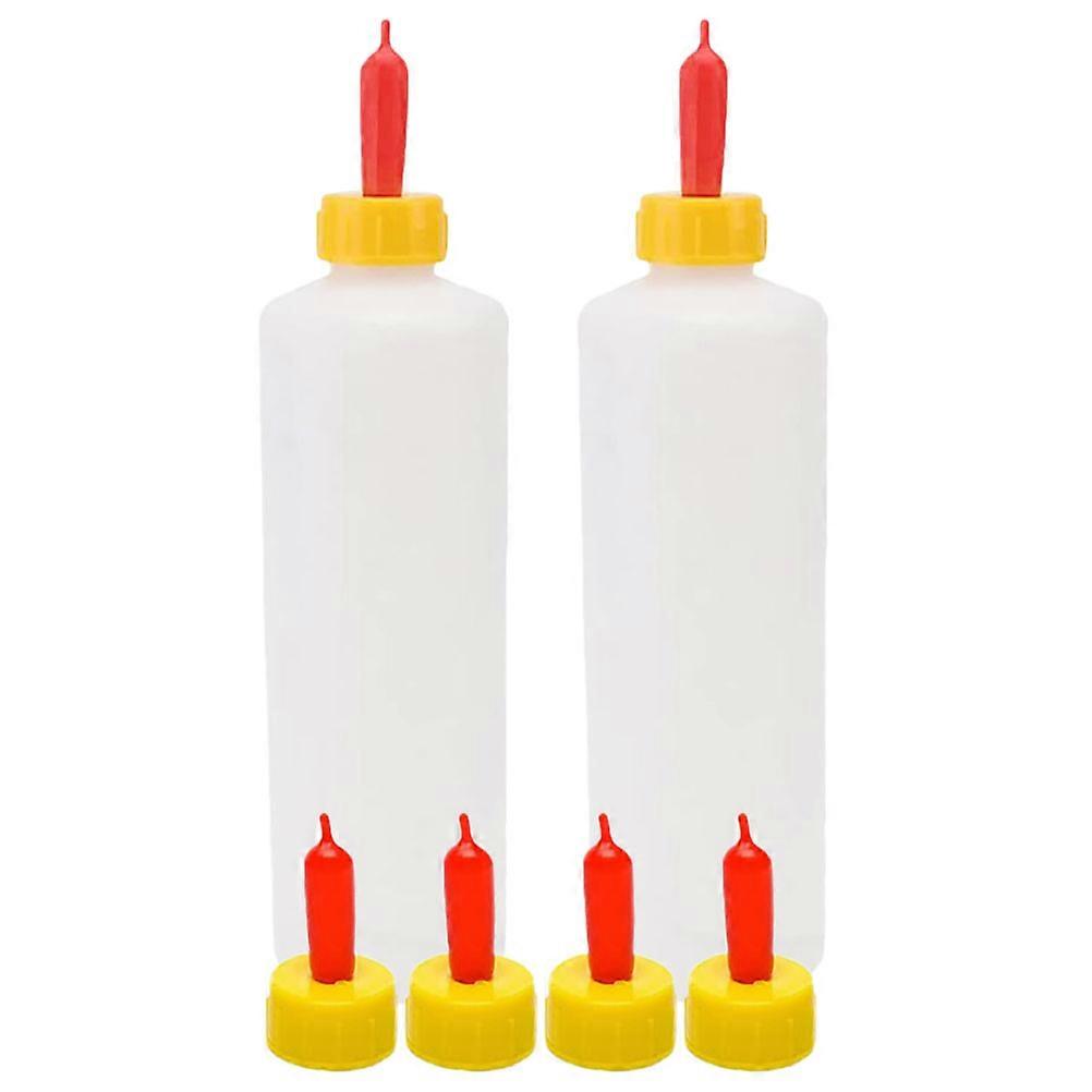 Multifunctional PVC Feeding Bottles for Farm Use Easy to Clean and Store 2 Sets