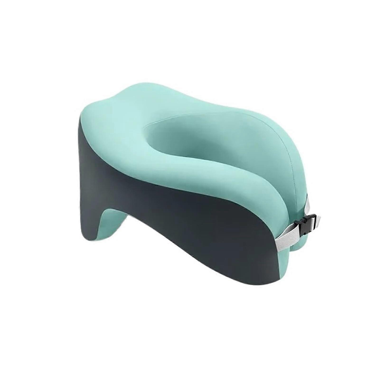 Travel Neck Pillow with  Memory Foam, Ergonomic UShaped Cervical Support, Green