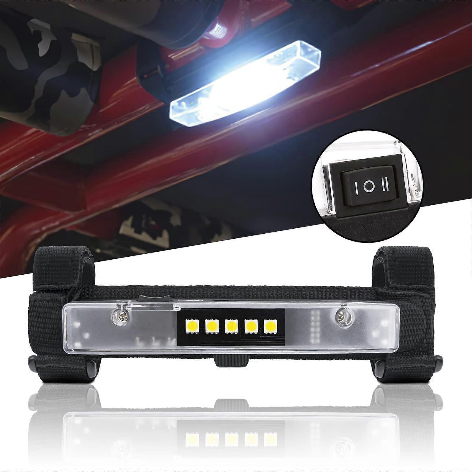 UTV Dome Light LED Roll Bar Light with Dual Brightness Modes, Battery Powered for Polaris RZR CanAm OffRoad Vehicles